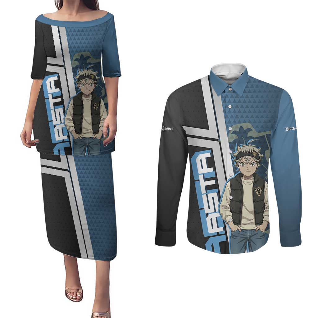 Asta from Black Clover in Modern Streetwear Couples Matching Puletasi and Long Sleeve Button Shirt Black Clover Anime Aesthetic - Asta Style