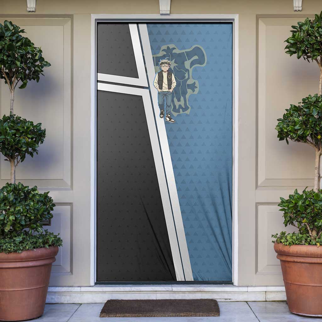 Asta from Black Clover in Modern Streetwear Door Cover Black Clover Anime Aesthetic - Asta Style
