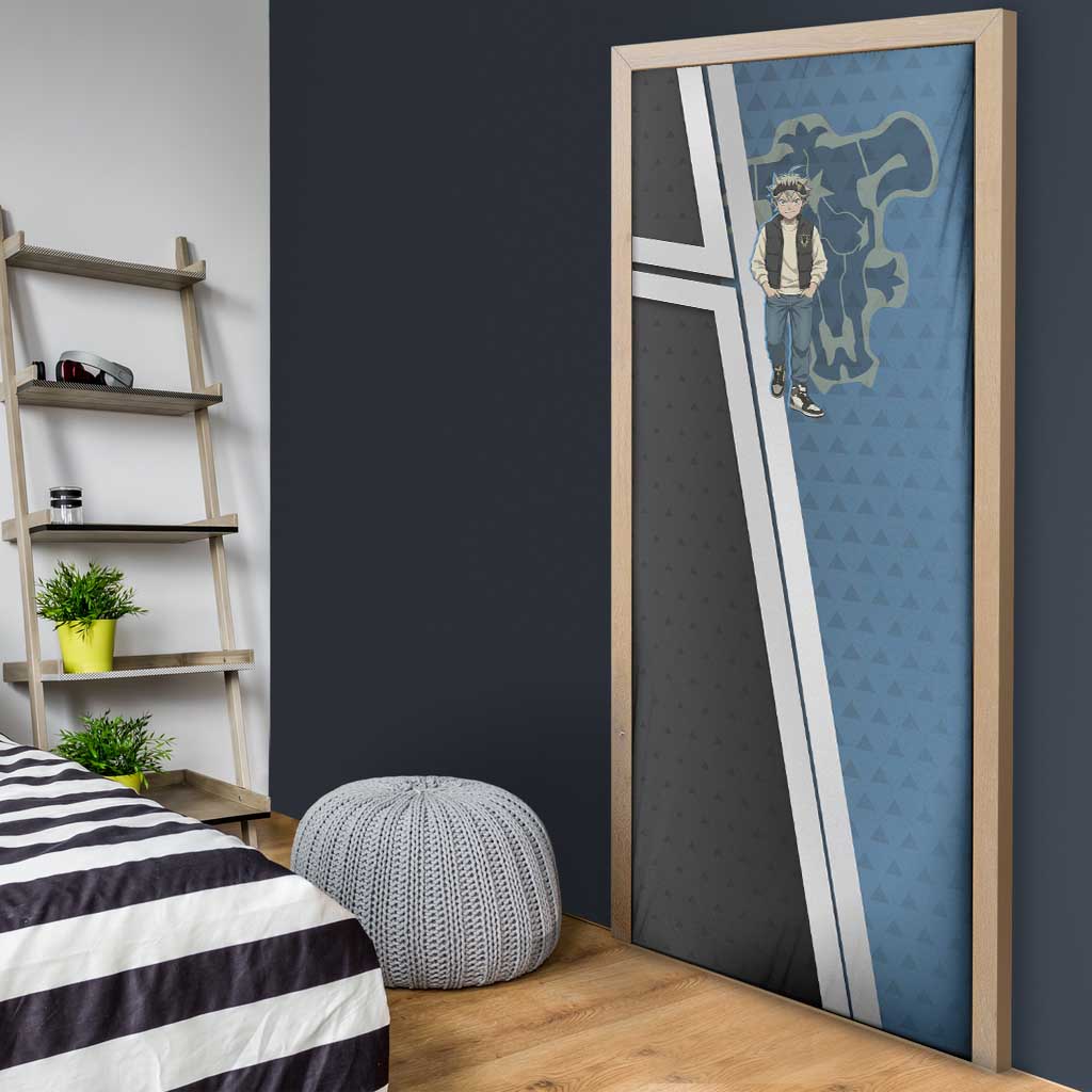 Asta from Black Clover in Modern Streetwear Door Cover Black Clover Anime Aesthetic - Asta Style