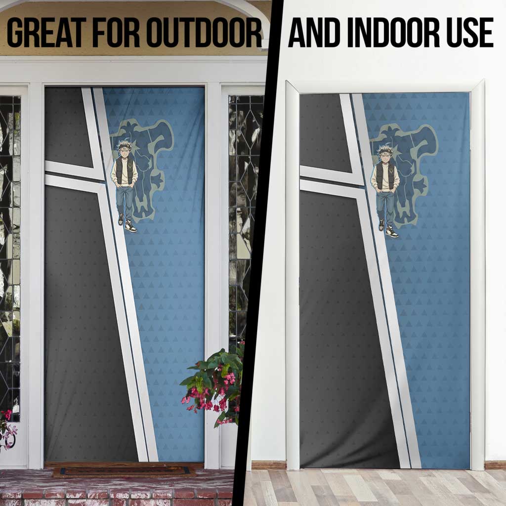 Asta from Black Clover in Modern Streetwear Door Cover Black Clover Anime Aesthetic - Asta Style