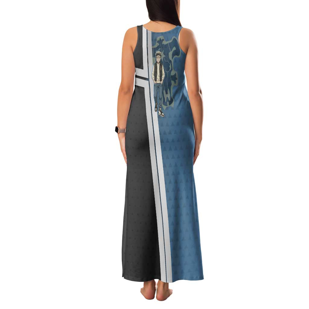 Asta from Black Clover in Modern Streetwear Family Matching Tank Maxi Dress and Hawaiian Shirt Black Clover Anime Aesthetic - Asta Style