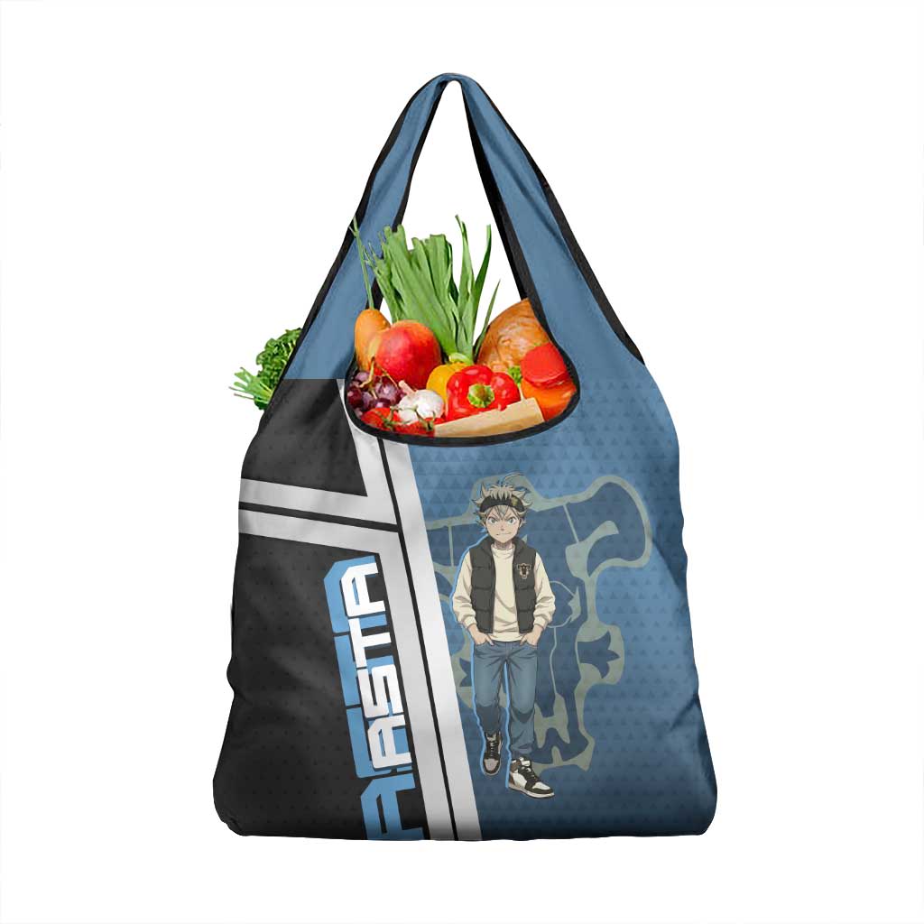Asta from Black Clover in Modern Streetwear Grocery Bag Black Clover Anime Aesthetic - Asta Style