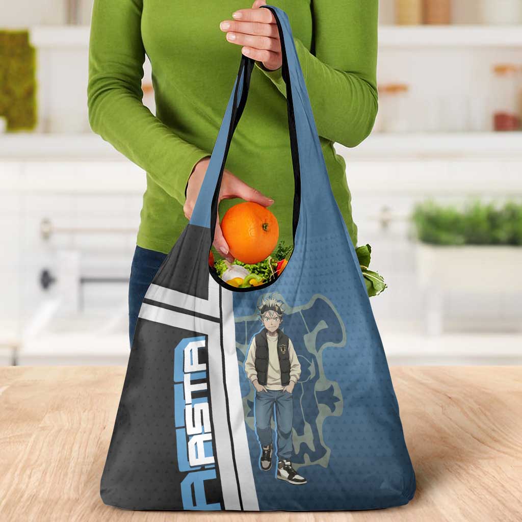 Asta from Black Clover in Modern Streetwear Grocery Bag Black Clover Anime Aesthetic - Asta Style