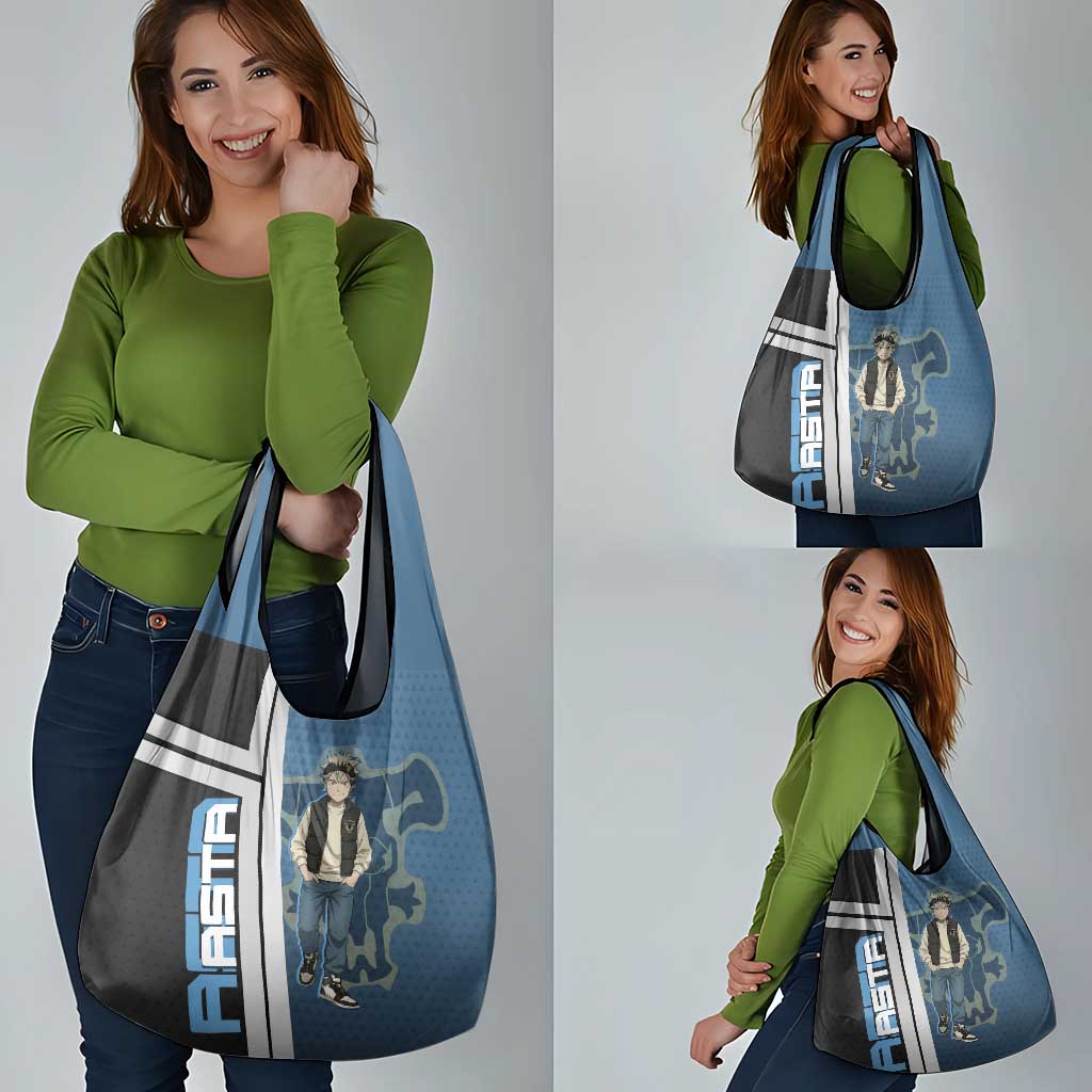 Asta from Black Clover in Modern Streetwear Grocery Bag Black Clover Anime Aesthetic - Asta Style