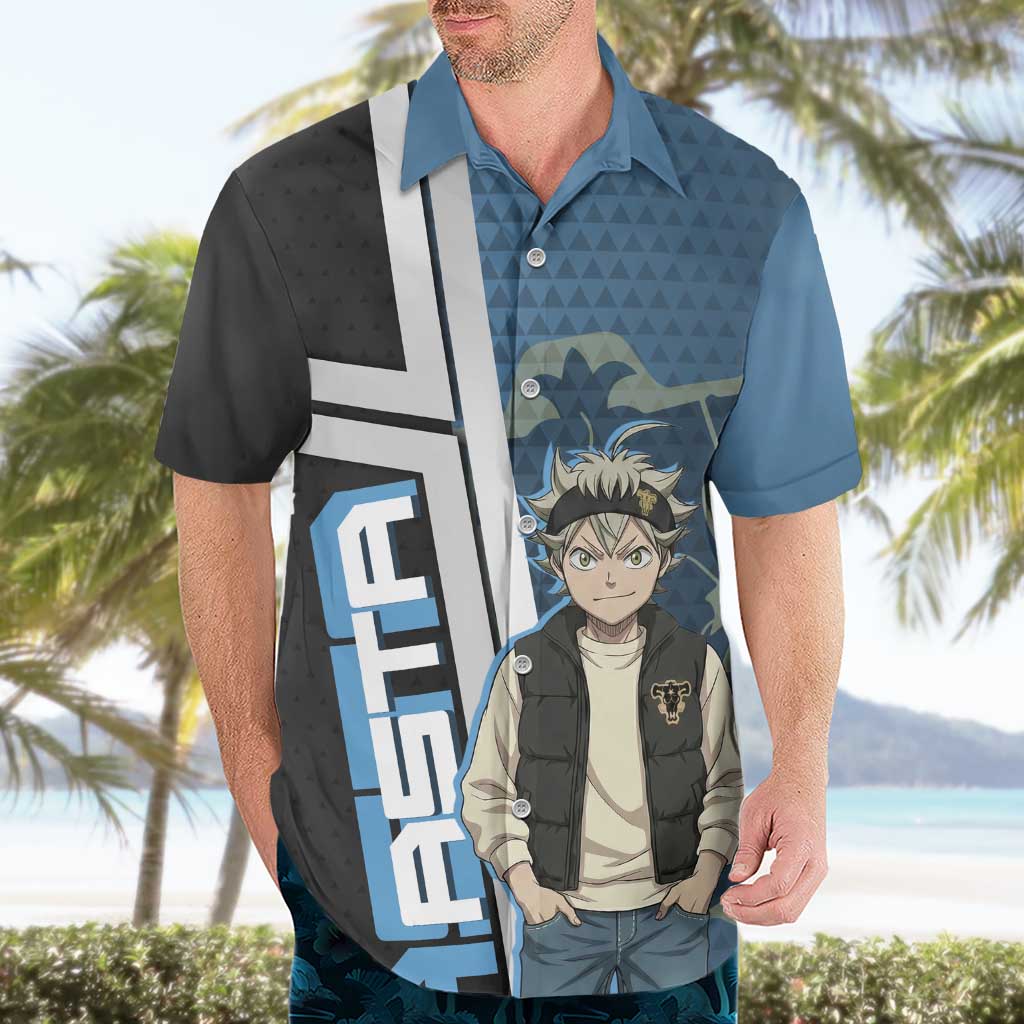 Asta from Black Clover in Modern Streetwear Hawaiian Shirt Black Clover Anime Aesthetic - Asta Style