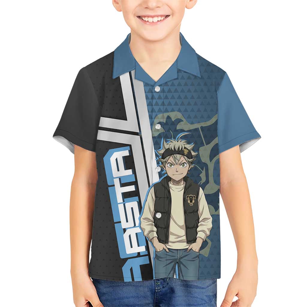 Asta from Black Clover in Modern Streetwear Hawaiian Shirt Black Clover Anime Aesthetic - Asta Style