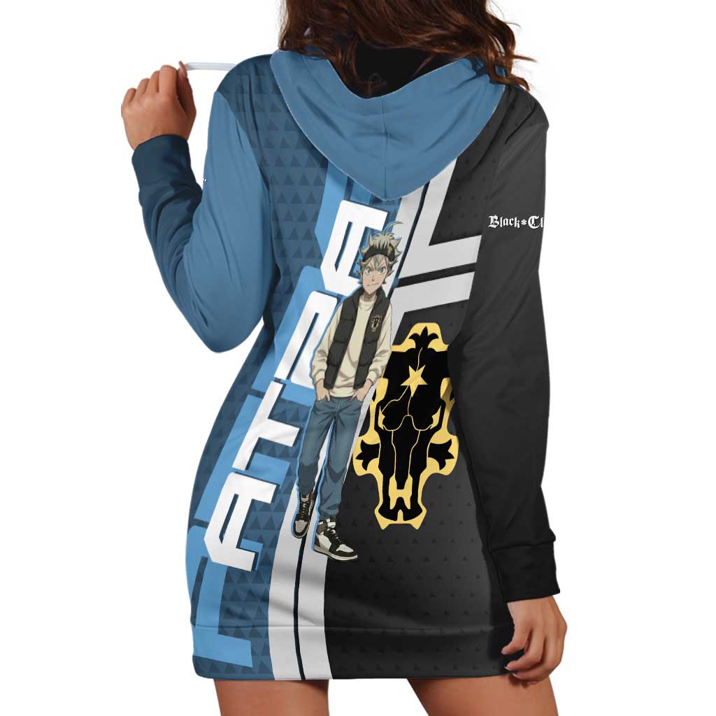 Asta from Black Clover in Modern Streetwear Hoodie Dress Black Clover Anime Aesthetic - Asta Style
