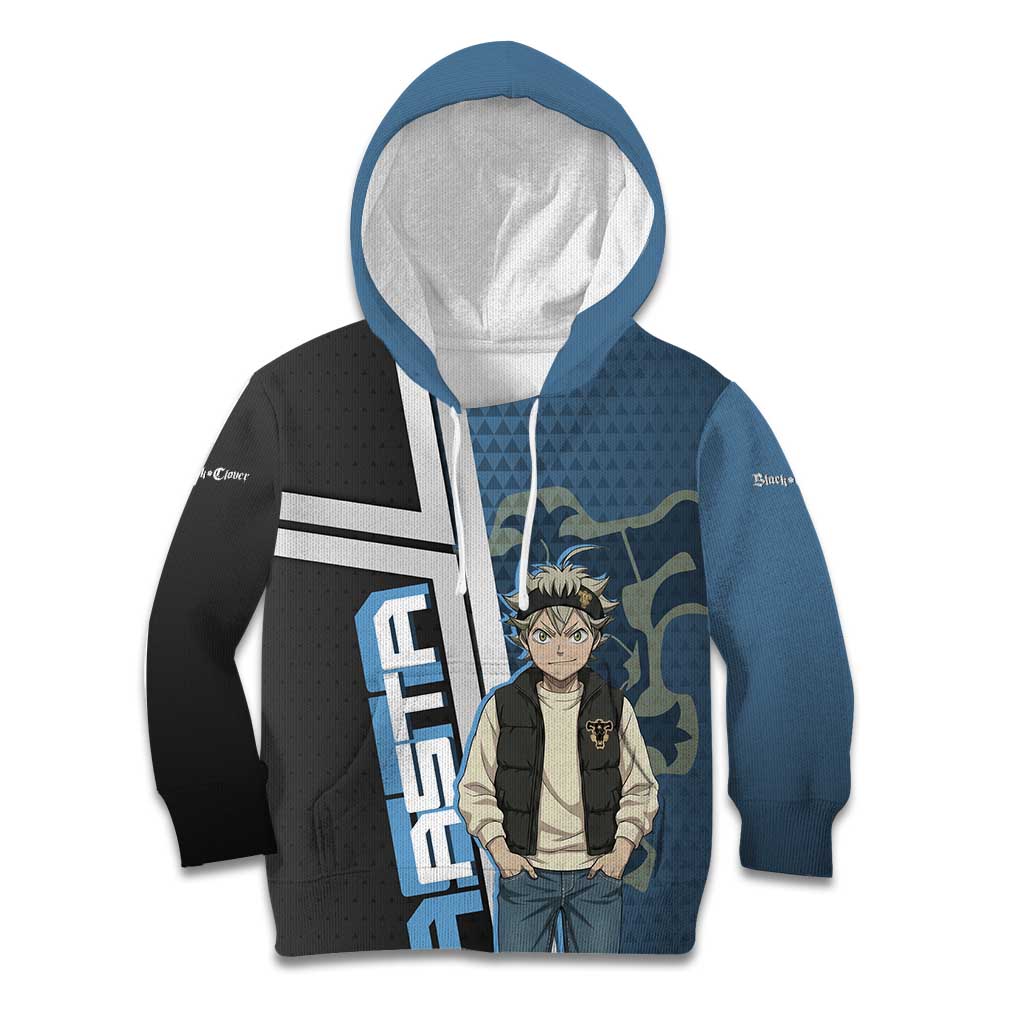 Asta from Black Clover in Modern Streetwear Kid Hoodie Black Clover Anime Aesthetic - Asta Style