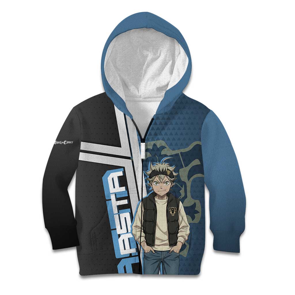 Asta from Black Clover in Modern Streetwear Kid Hoodie Black Clover Anime Aesthetic - Asta Style
