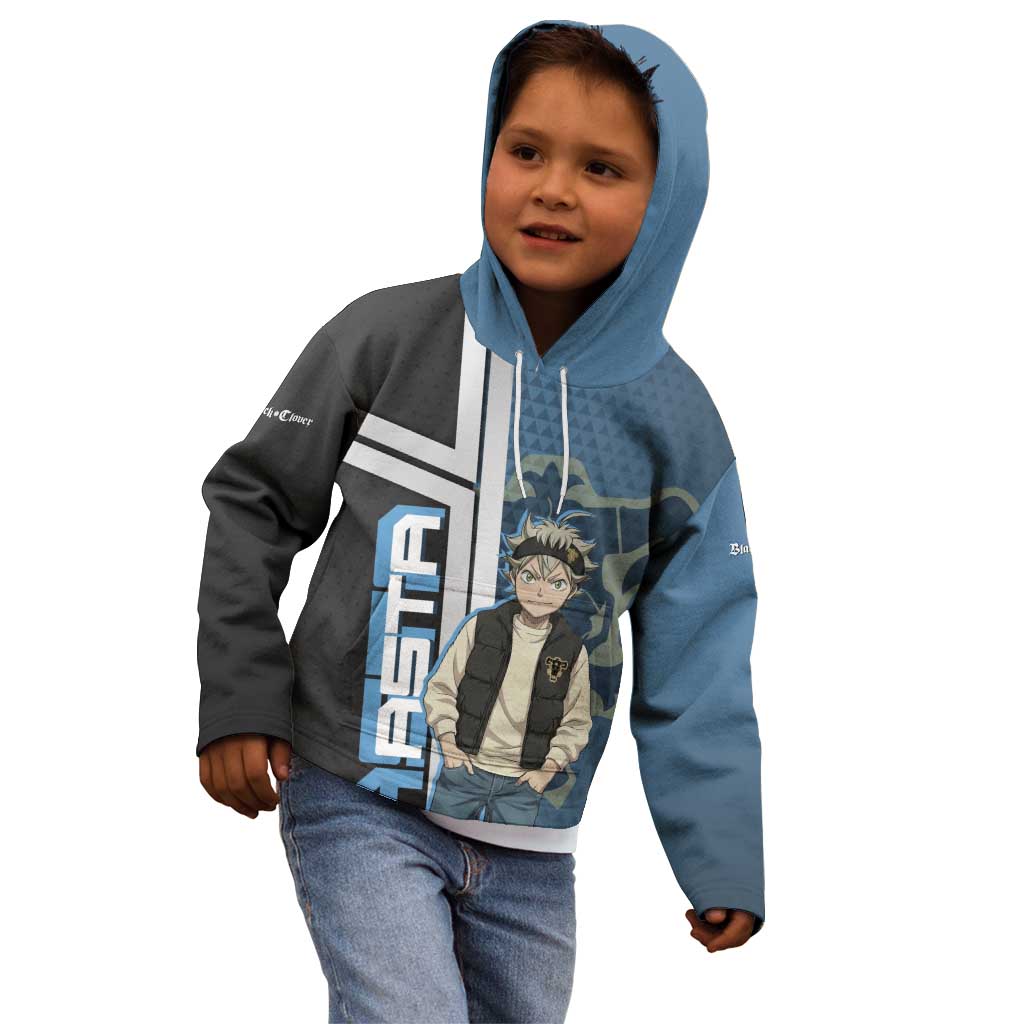 Asta from Black Clover in Modern Streetwear Kid Hoodie Black Clover Anime Aesthetic - Asta Style