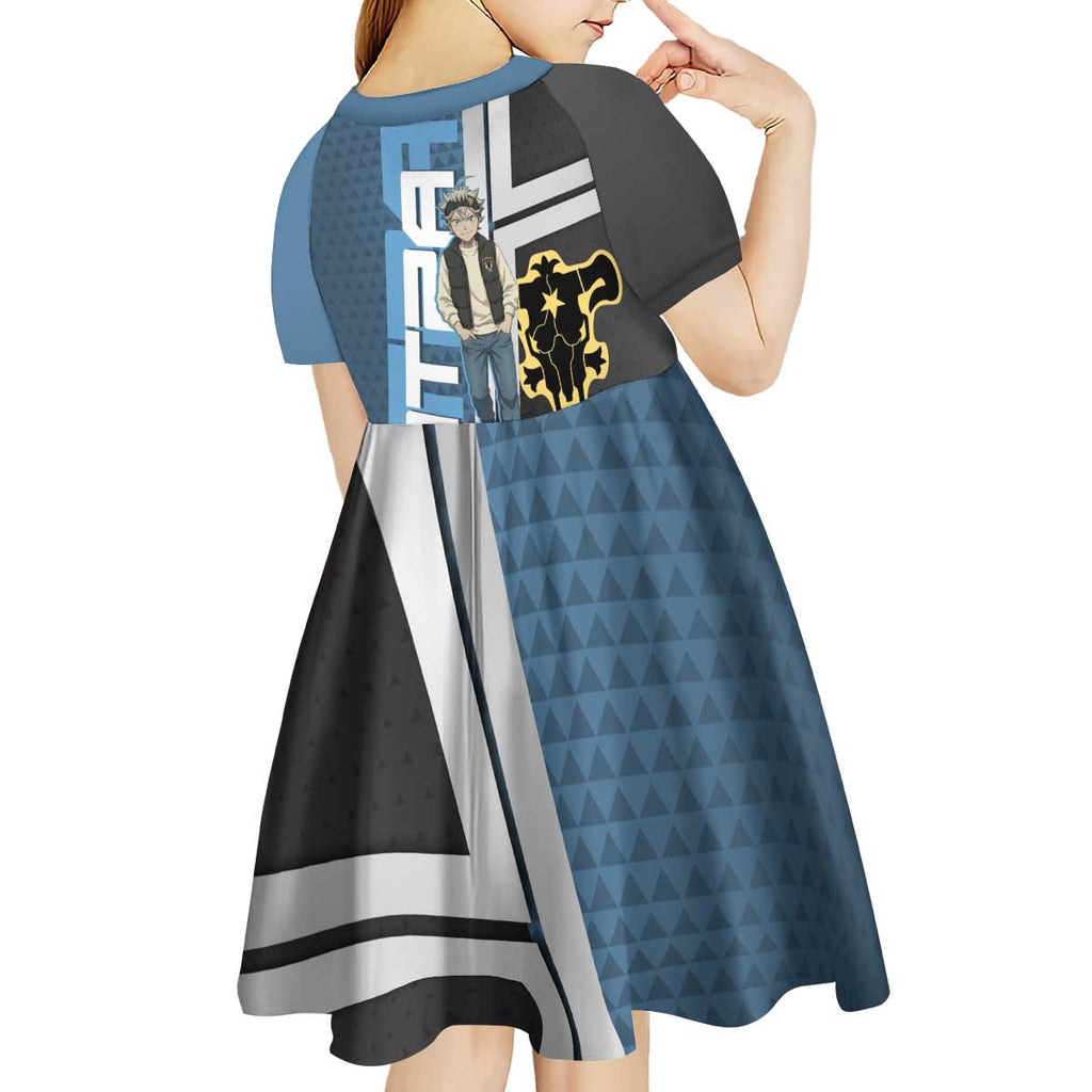 Asta from Black Clover in Modern Streetwear Kid Short Sleeve Dress Black Clover Anime Aesthetic - Asta Style
