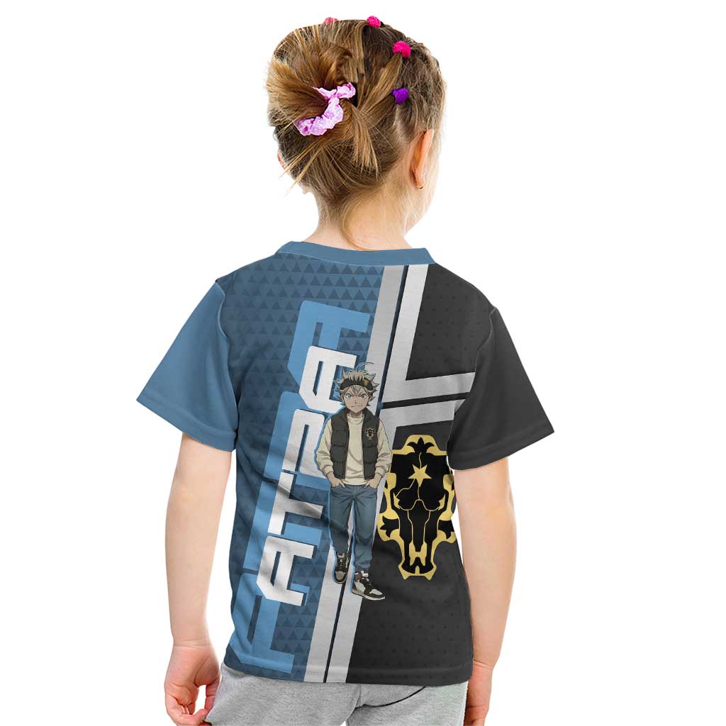 Asta from Black Clover in Modern Streetwear Kid T Shirt Black Clover Anime Aesthetic - Asta Style