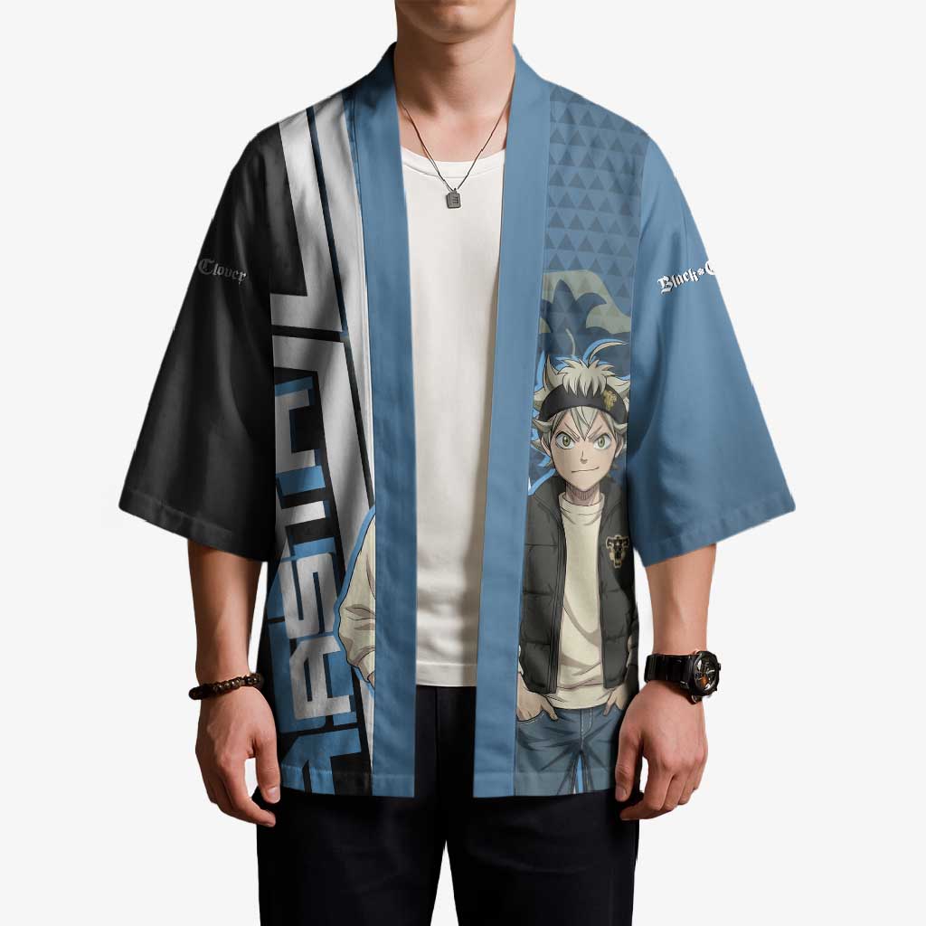 Asta from Black Clover in Modern Streetwear Kimono Black Clover Anime Aesthetic - Asta Style