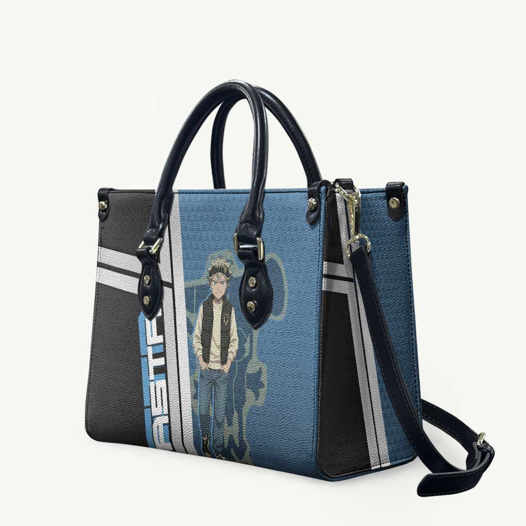 Asta from Black Clover in Modern Streetwear Leather Bag Black Clover Anime Aesthetic - Asta Style