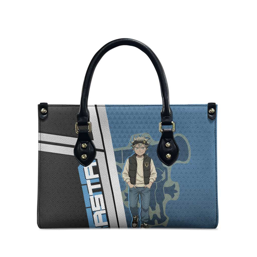 Asta from Black Clover in Modern Streetwear Leather Bag Black Clover Anime Aesthetic - Asta Style