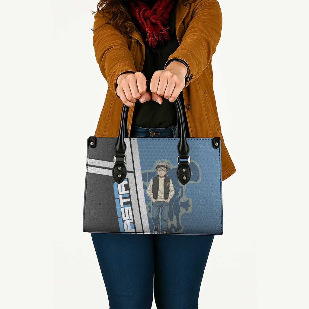 Asta from Black Clover in Modern Streetwear Leather Bag Black Clover Anime Aesthetic - Asta Style