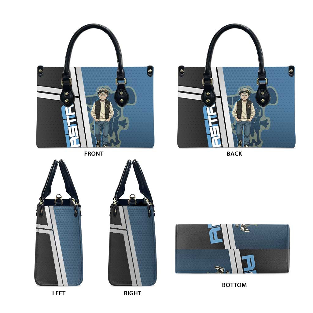 Asta from Black Clover in Modern Streetwear Leather Bag Black Clover Anime Aesthetic - Asta Style