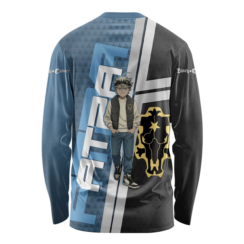 Asta from Black Clover in Modern Streetwear Long Sleeve Shirt Black Clover Anime Aesthetic - Asta Style