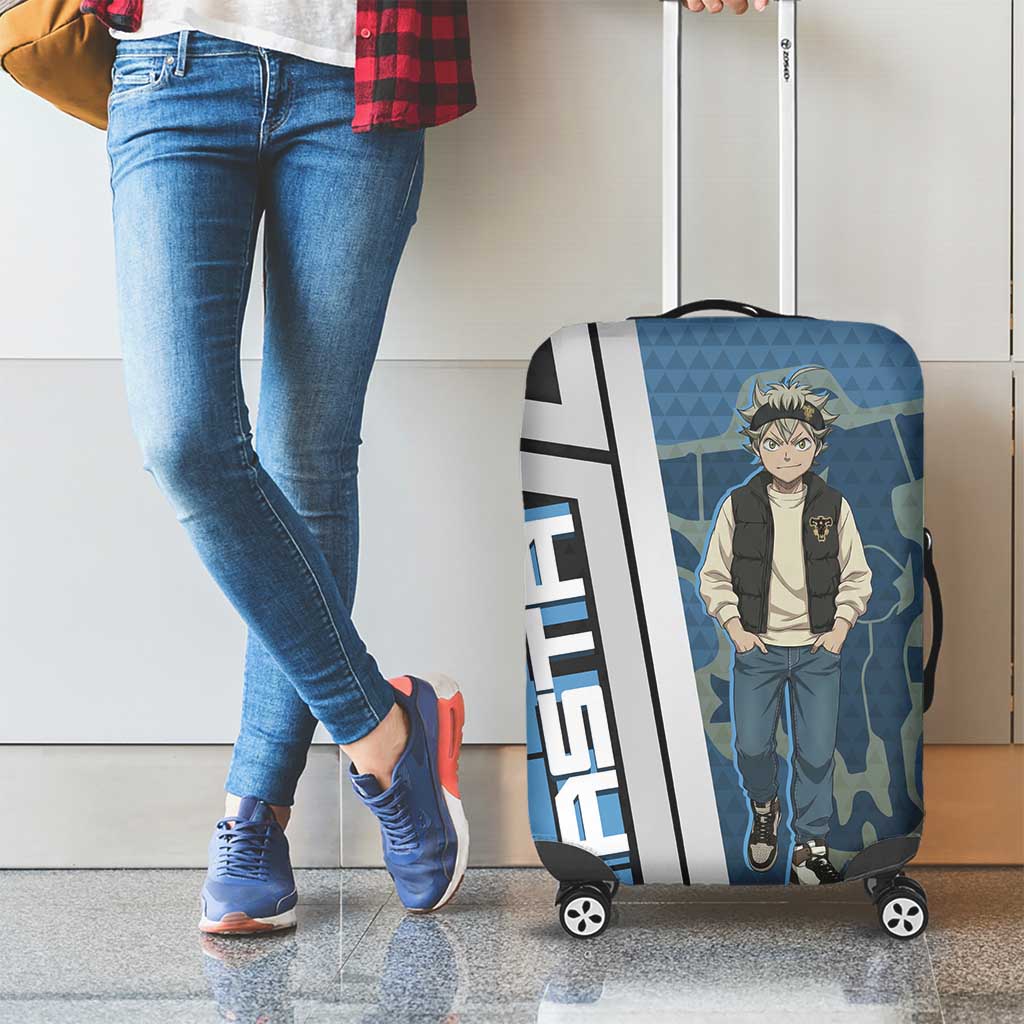 Asta from Black Clover in Modern Streetwear Luggage Cover Black Clover Anime Aesthetic - Asta Style