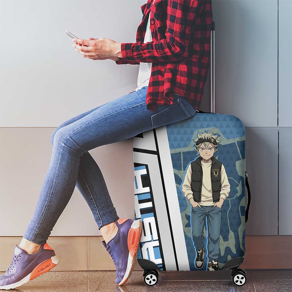 Asta from Black Clover in Modern Streetwear Luggage Cover Black Clover Anime Aesthetic - Asta Style