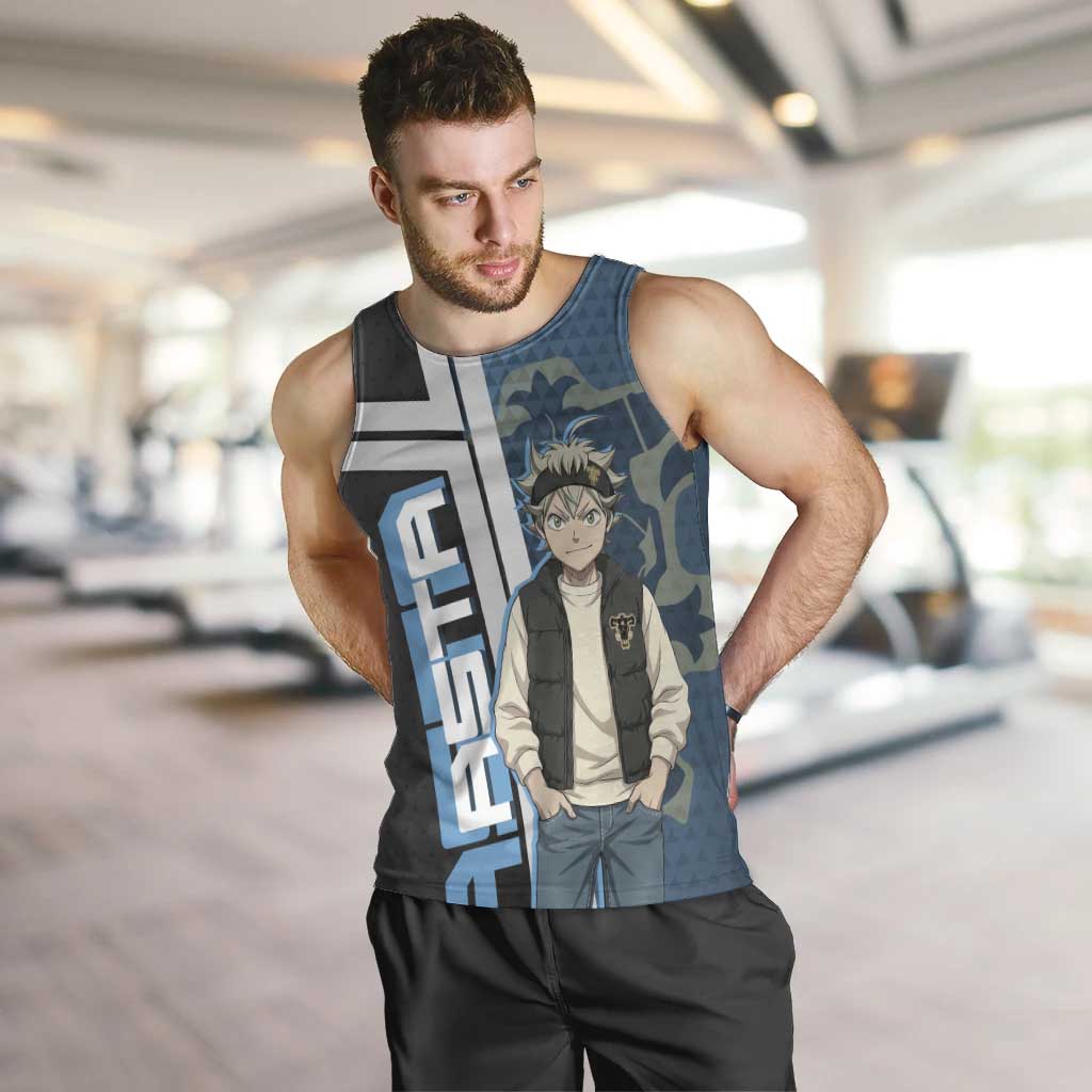 Asta from Black Clover in Modern Streetwear Men Tank Top Black Clover Anime Aesthetic - Asta Style