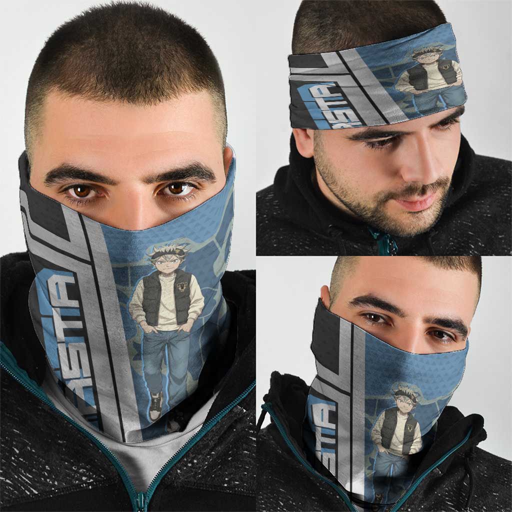 Asta from Black Clover in Modern Streetwear Neck Gaiter Black Clover Anime Aesthetic - Asta Style