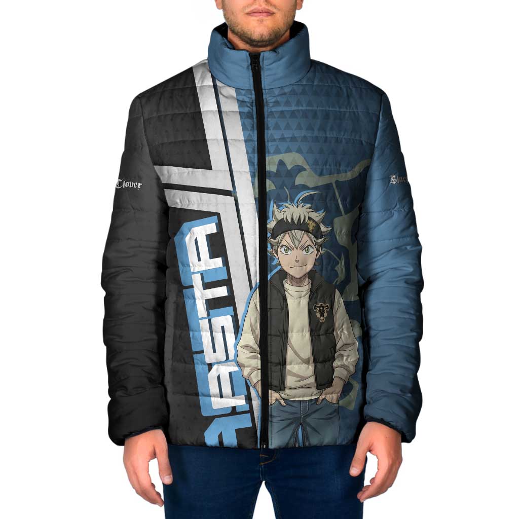 Asta from Black Clover in Modern Streetwear Padded Jacket Black Clover Anime Aesthetic - Asta Style