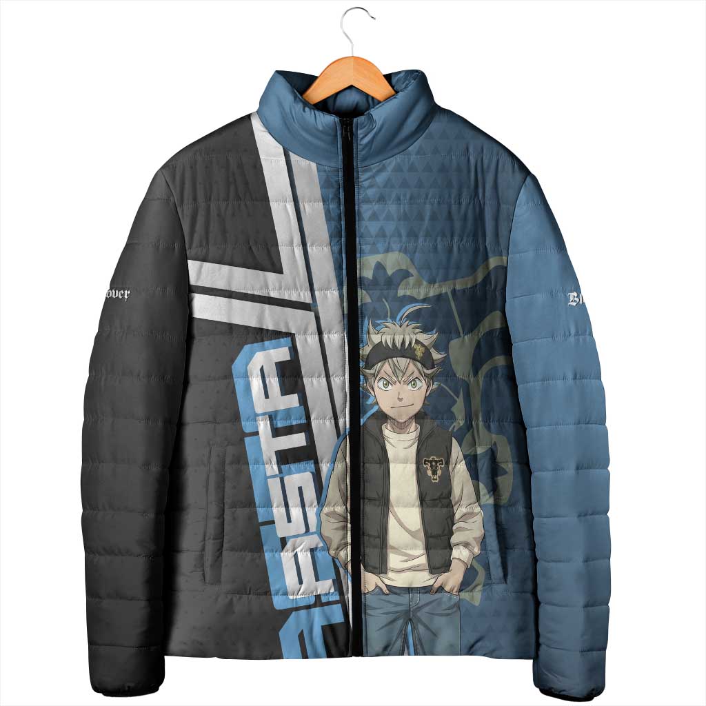 Asta from Black Clover in Modern Streetwear Padded Jacket Black Clover Anime Aesthetic - Asta Style