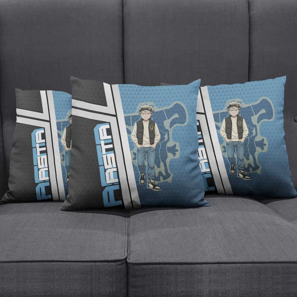 Asta from Black Clover in Modern Streetwear Pillow Cover Black Clover Anime Aesthetic - Asta Style