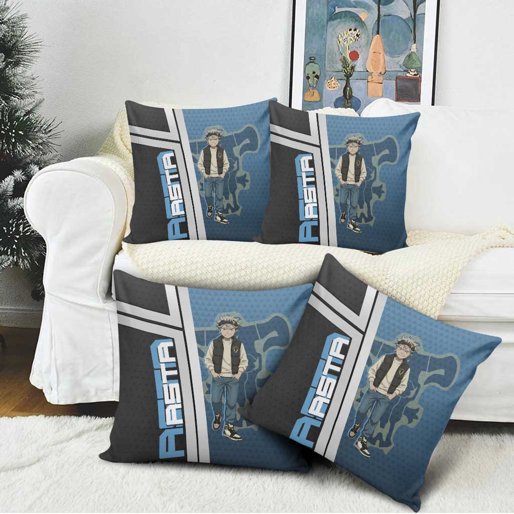 Asta from Black Clover in Modern Streetwear Pillow Cover Black Clover Anime Aesthetic - Asta Style