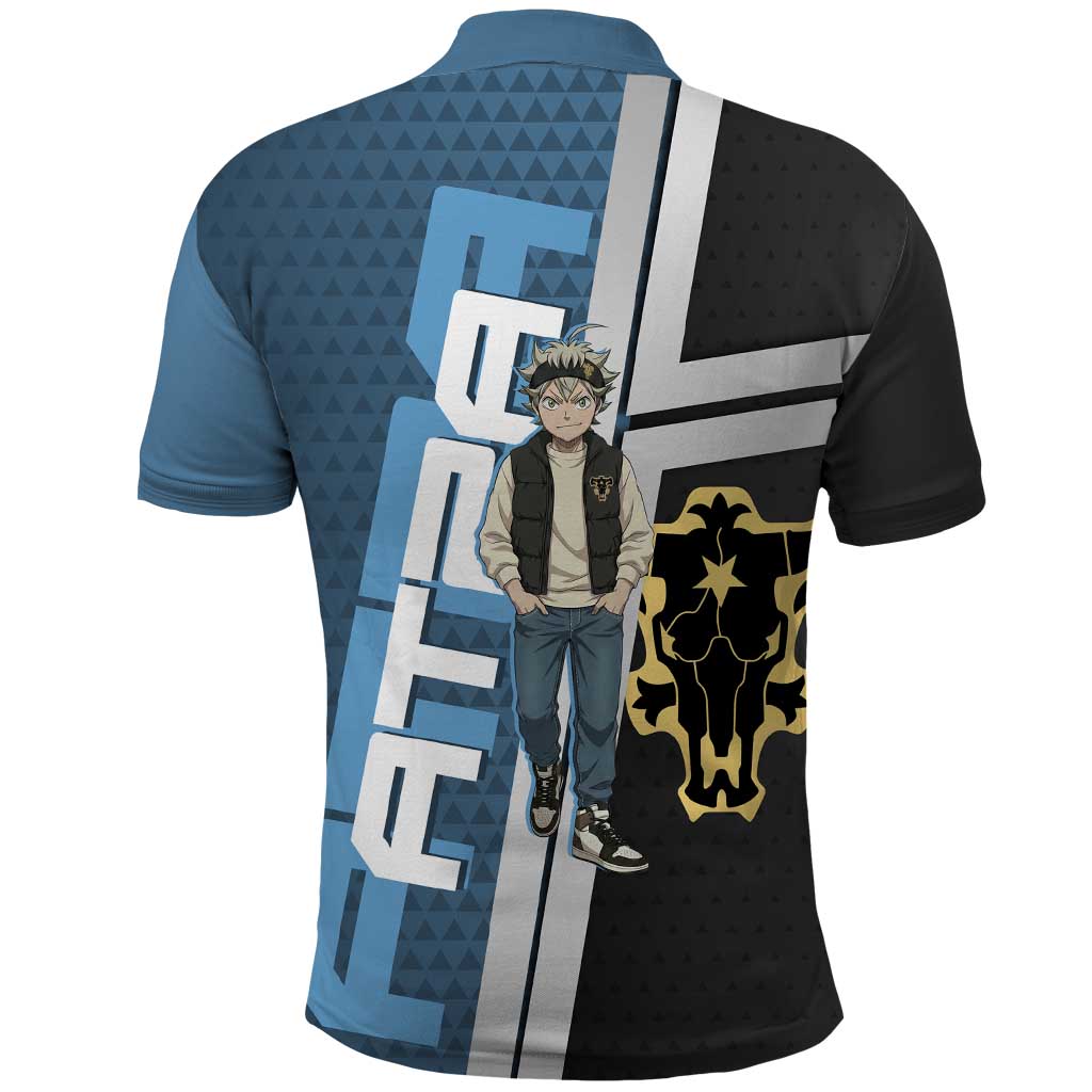 Asta from Black Clover in Modern Streetwear Polo Shirt Black Clover Anime Aesthetic - Asta Style