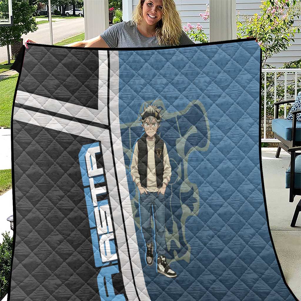 Asta from Black Clover in Modern Streetwear Quilt Black Clover Anime Aesthetic - Asta Style