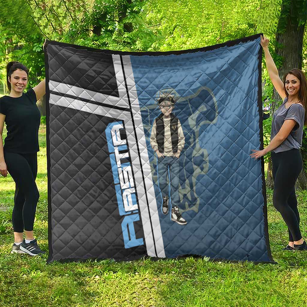 Asta from Black Clover in Modern Streetwear Quilt Black Clover Anime Aesthetic - Asta Style