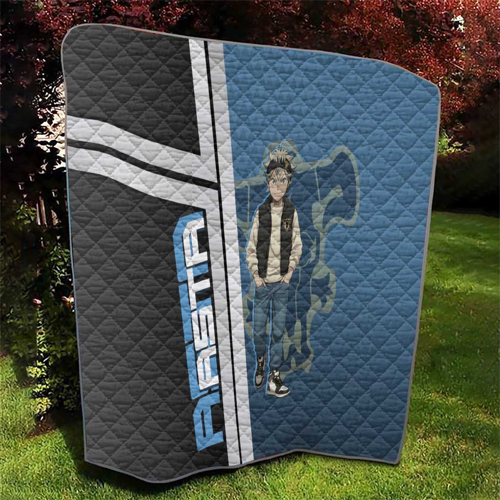 Asta from Black Clover in Modern Streetwear Quilt Black Clover Anime Aesthetic - Asta Style