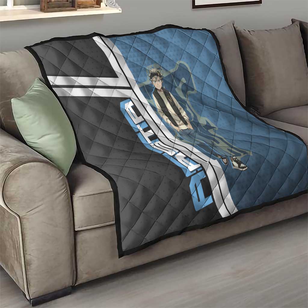 Asta from Black Clover in Modern Streetwear Quilt Black Clover Anime Aesthetic - Asta Style