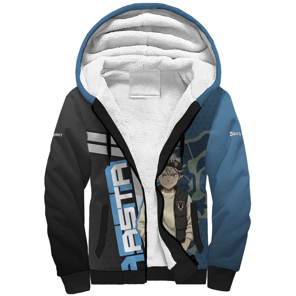 Asta from Black Clover in Modern Streetwear Sherpa Hoodie Black Clover Anime Aesthetic - Asta Style