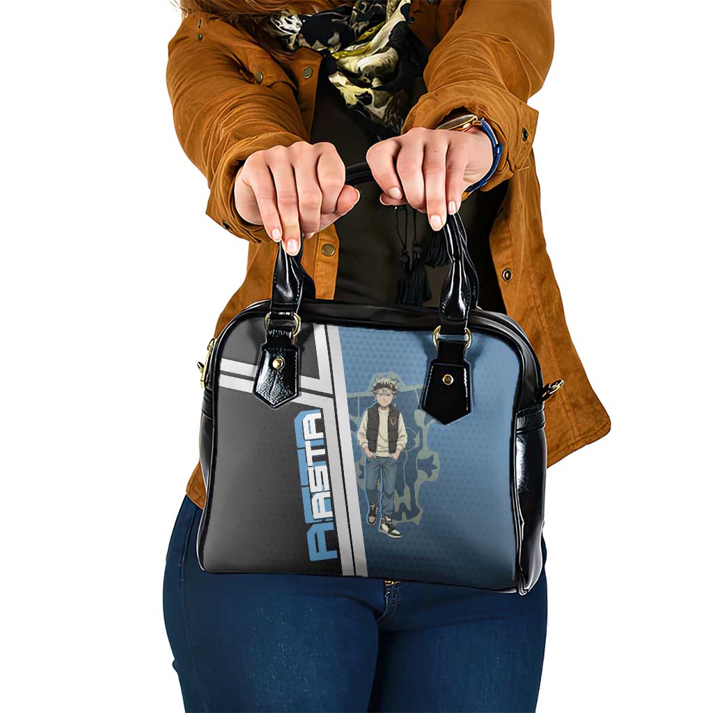 Asta from Black Clover in Modern Streetwear Shoulder Handbag Black Clover Anime Aesthetic - Asta Style