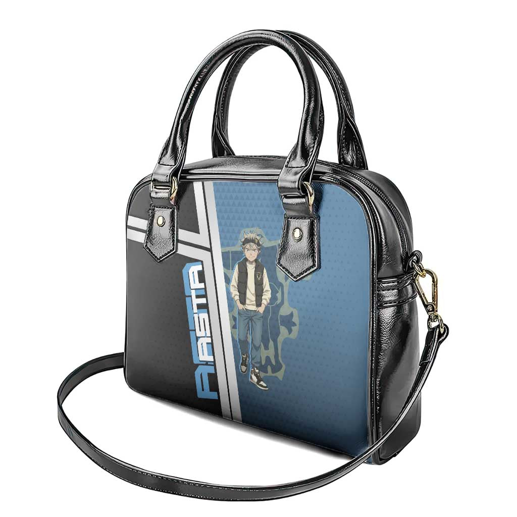 Asta from Black Clover in Modern Streetwear Shoulder Handbag Black Clover Anime Aesthetic - Asta Style