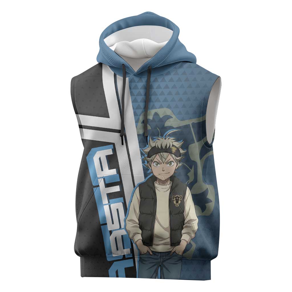 Asta from Black Clover in Modern Streetwear Sleeveless Hoodie Black Clover Anime Aesthetic - Asta Style