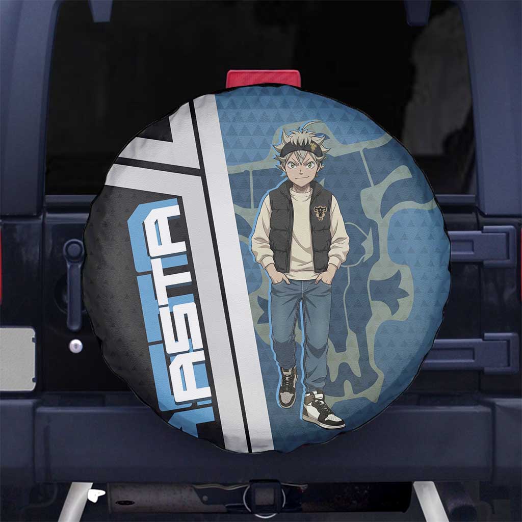 Asta from Black Clover in Modern Streetwear Spare Tire Cover Black Clover Anime Aesthetic - Asta Style