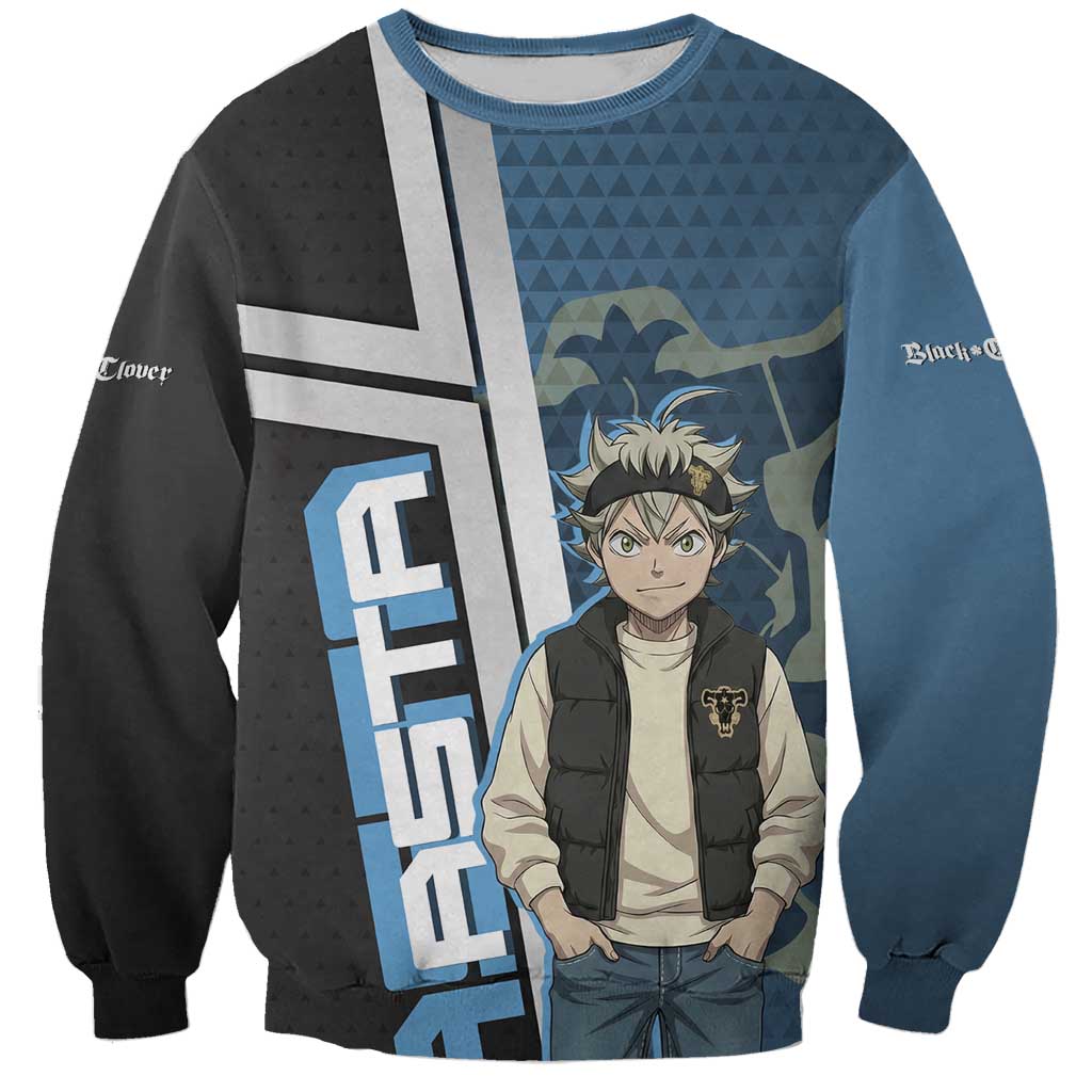 Asta from Black Clover in Modern Streetwear Sweatshirt Black Clover Anime Aesthetic - Asta Style