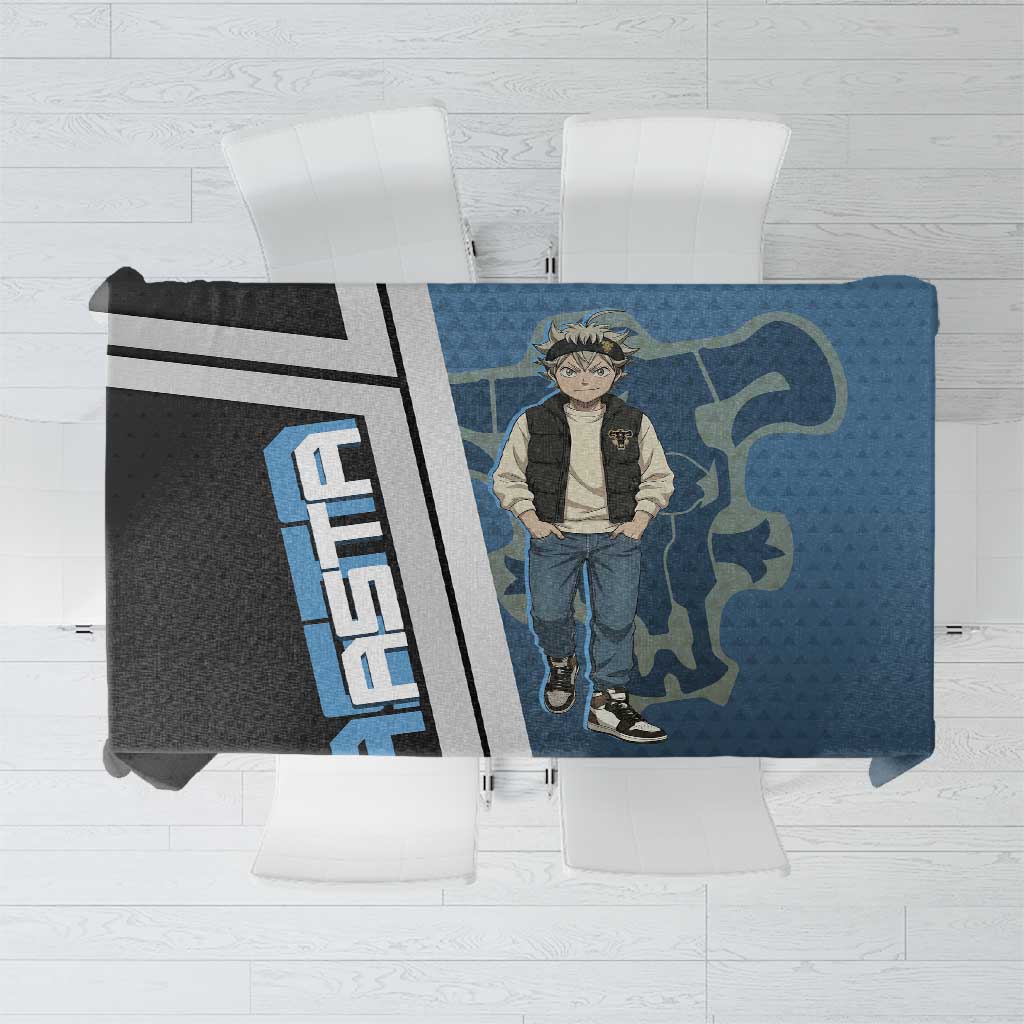 Asta from Black Clover in Modern Streetwear Tablecloth Black Clover Anime Aesthetic - Asta Style