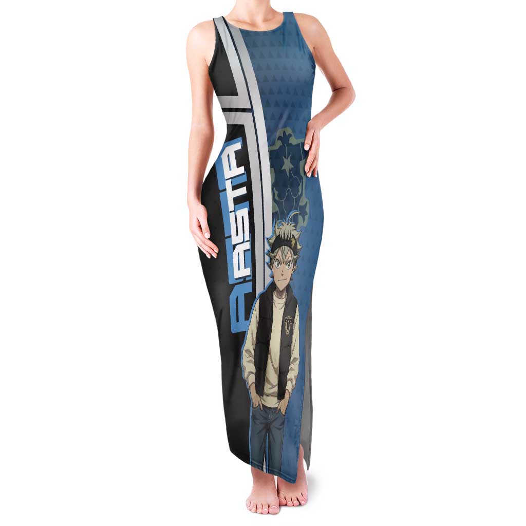 Asta from Black Clover in Modern Streetwear Tank Maxi Dress Black Clover Anime Aesthetic - Asta Style