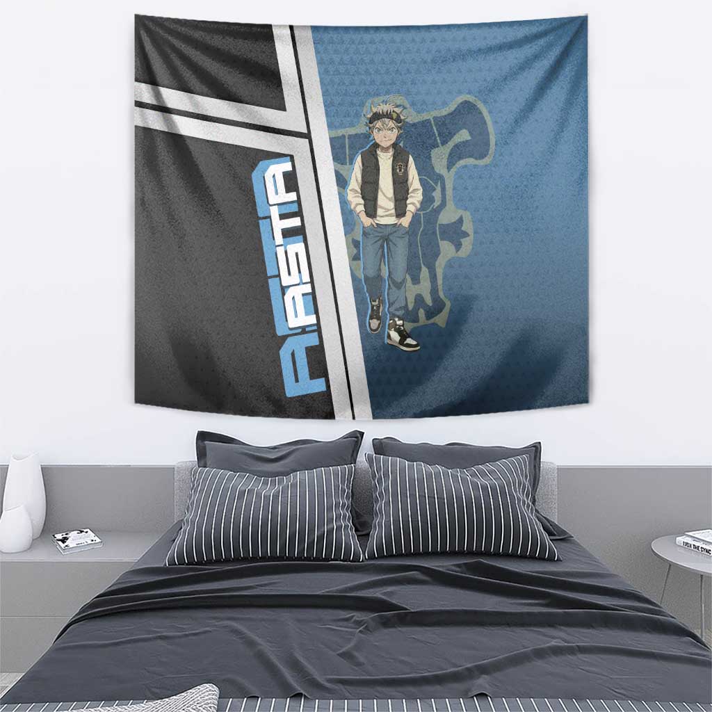 Asta from Black Clover in Modern Streetwear Tapestry Black Clover Anime Aesthetic - Asta Style