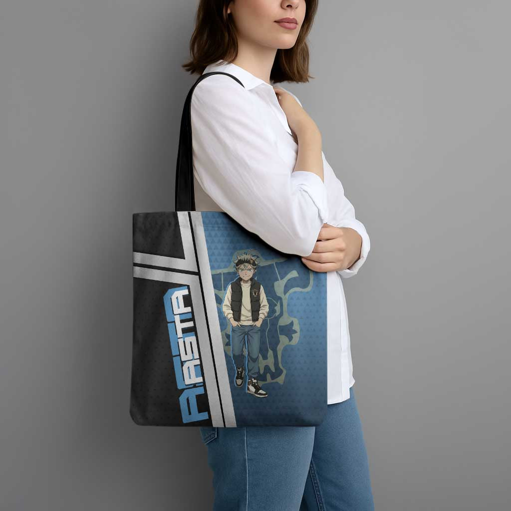 Asta from Black Clover in Modern Streetwear Tote Bag Black Clover Anime Aesthetic - Asta Style