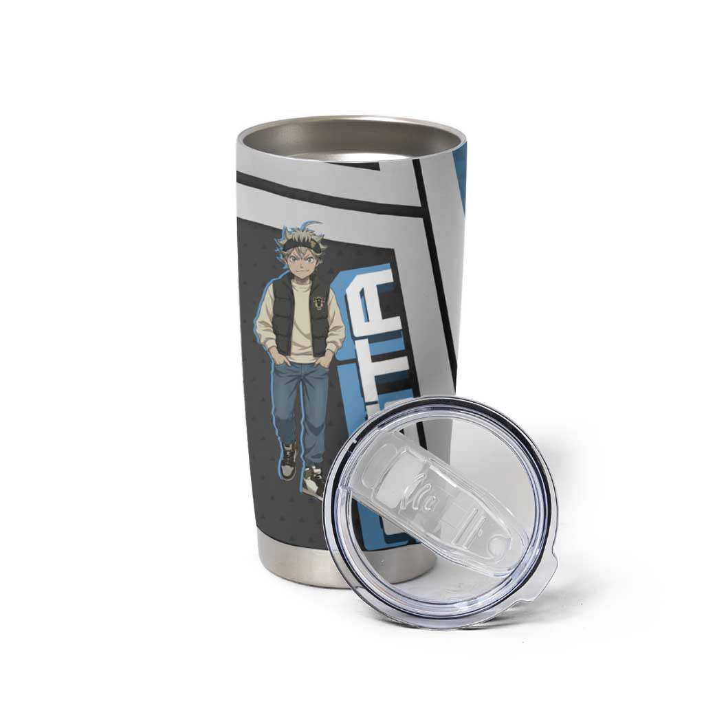 Asta from Black Clover in Modern Streetwear Tumbler Cup Black Clover Anime Aesthetic - Asta Style