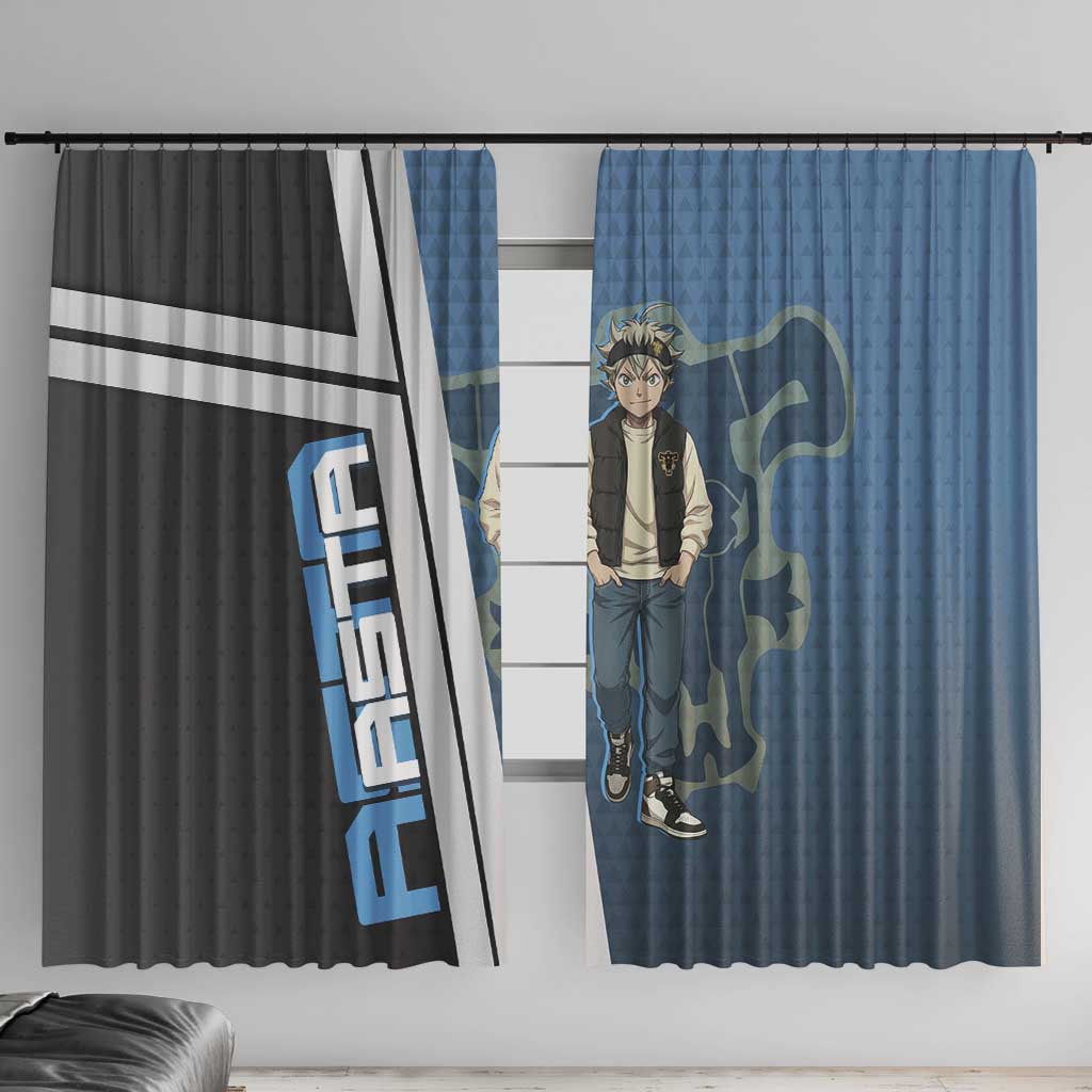 Asta from Black Clover in Modern Streetwear Window Curtain Black Clover Anime Aesthetic - Asta Style
