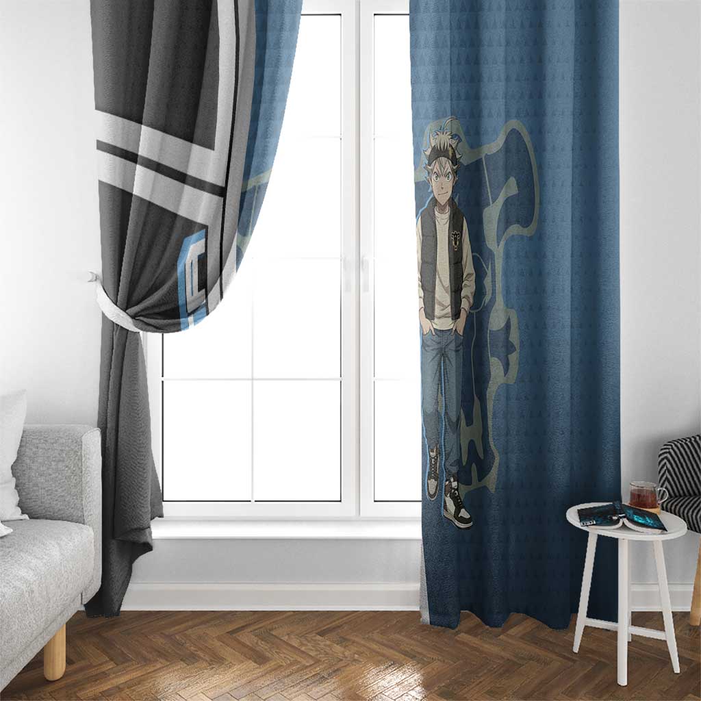 Asta from Black Clover in Modern Streetwear Window Curtain Black Clover Anime Aesthetic - Asta Style