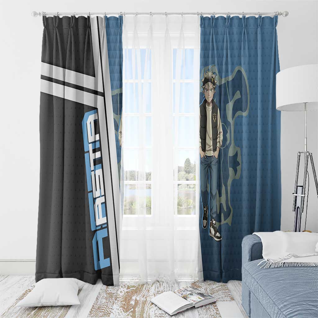 Asta from Black Clover in Modern Streetwear Window Curtain Black Clover Anime Aesthetic - Asta Style