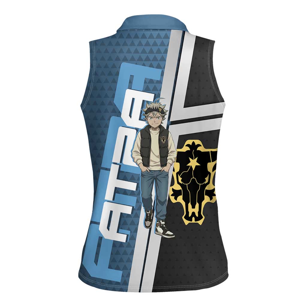Asta from Black Clover in Modern Streetwear Women Sleeveless Polo Shirt Black Clover Anime Aesthetic - Asta Style